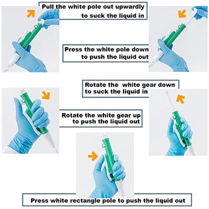 ONiLAB Pipette Pumps,Scientific Pipette Pump 10ml, Green, for Disposable Plastic and Glass Pipettes… | Lightweight Design, Smooth Operation, Plastic And Glass Pipette Compatibility, Precise Liquid Transfer - style: 10ml