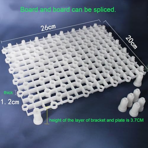 Filter Plate Gravel Plate PVC Splicing Partition DIY Aquarium Partition Material Pad Blue(2pcs) - size: 2pcs