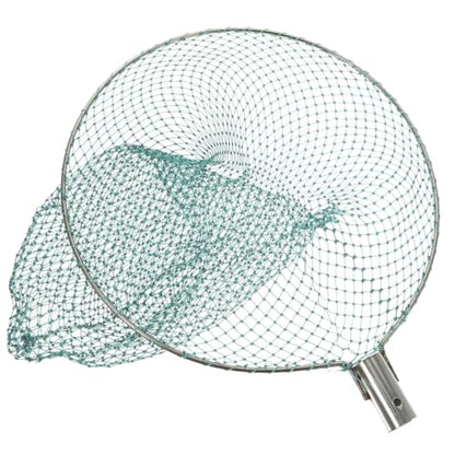 Kisangel 11.81 Inch Fishing Net Head Reinforced Landing Net Attachment Lightweight Portable for River Lake Stream Angling Fishing Equipment