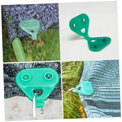 Ciieeo 50pcs Shade Cloth Clips Plastic Mesh Clip for Garden Netting Greenhouse Sunshade Tarp Easy to Install Reusable