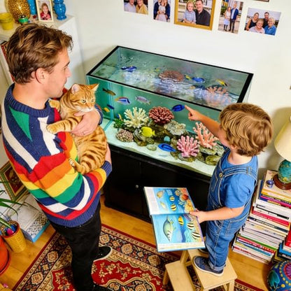 Aquarium Lid Magnetic Fish Tank Hood Screen | Aquarium Screen Netting for Home Office Lobby Travel Pet Store Temporary Setup Professional Breeders Hobbyists - color: 80*40cm