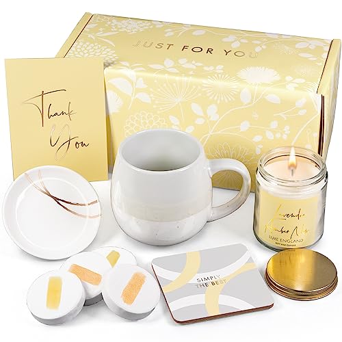 Luxe England Thank You Gift Box for Women, 6 Piece Appreciation Basket