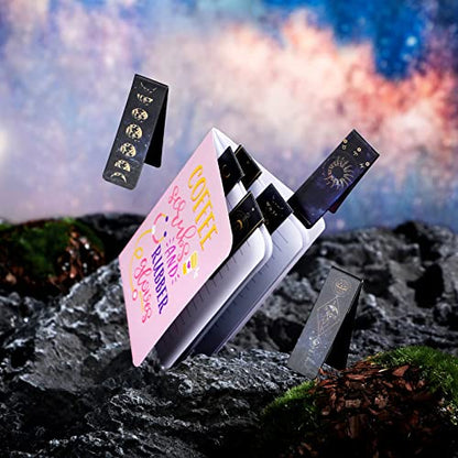 Sinmoe 30 Pieces Magnetic Bookmarks Space Moon Galaxy Magnetic Bookmark Page Clip for Kids Teens Book Students Teachers Lovers Reading Gifts, School Office Accessories, Party Favors, 10 Styles