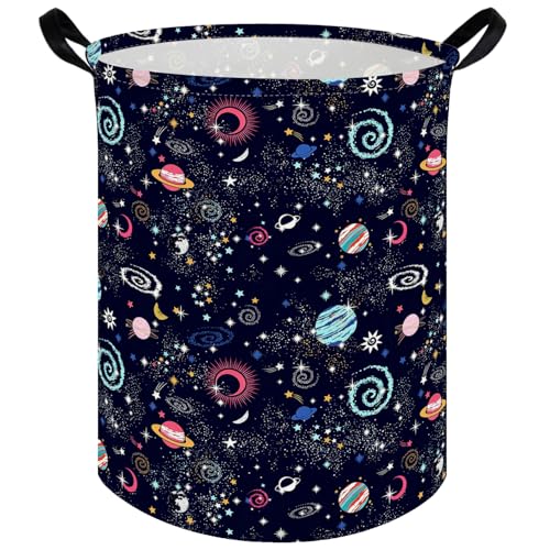 Moon Laundry hamper,Kids Laundry Basket,Baby Nursery Hamper,Waterproof foldable laundry basket for boys and girls,toy storage box,Kid Room Decor(Moon) - color: Moon