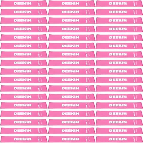 Deekin Resistance Bands Resistance Loop Exercise Bands Exercise Equipment Elastic Ring for Women and Men Home Fitness, Gym, Yoga - color: Pink, size: 25 Lbs