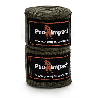 180 Inch Mexican Style Boxing Hand Wraps – Stretchable Wrist & Knuckle Support for MMA, Muay Thai, Kickboxing, Heavy Bag & Combat Training – Men & Women - color: Army