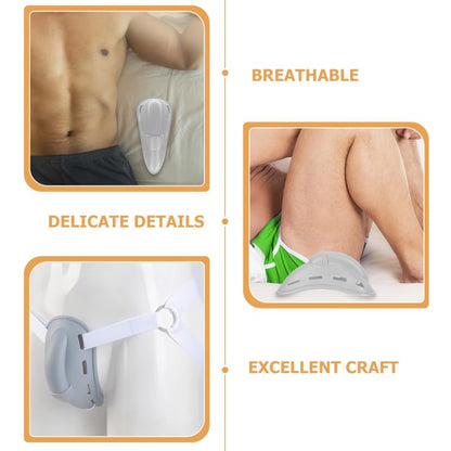 EXCEART Groin Protector Cup for Men Boxing Kickboxing MMA Muay Thai Sparring Groin Guard Jockstrap for Taekwondo Karate - color: Light Grey