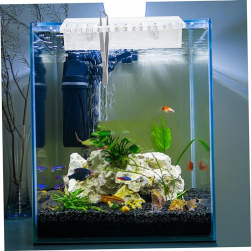 Happyyami Easy Install Fish Tank Tool Rack Aquarium Tool Holder Water Holder Storage Slots