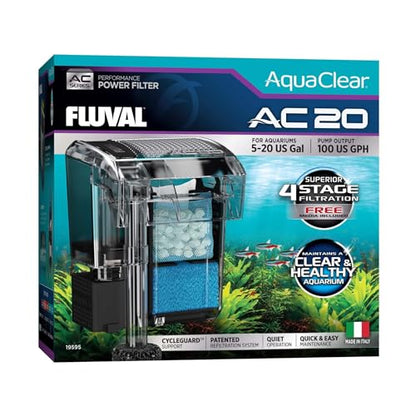 Fluval Add-On Surface Skimmer – Compatible with AC20, AC30 & AC50 Power Filters – Removes Surface Film & Organic Waste – Improves Oxygen Exchange & Water Clarity – Easy Install, Safe for Fish