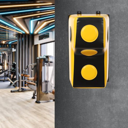 Wall Boxing Punching Pad, Wall Mount Uppercut Boxing Heavy Bag - color: Yellow+Black