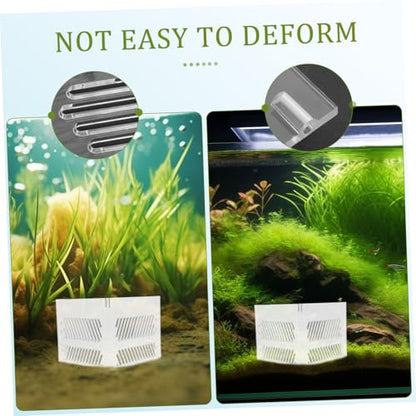 Toyvian Aquarium Divider Acrylic Grid Board for Fish Tank Isolation Pump Guards Betta Fish Tank Divider Suction Cups Accessories