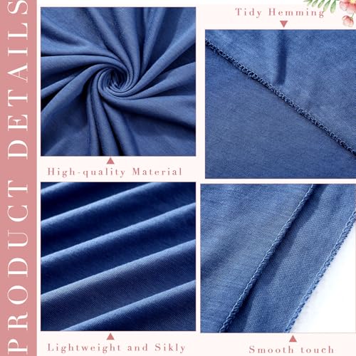6 Pack Hijab Scarves for Women Muslim Head Wraps Jersey Hijab Soft Long Scarf Wrap for Muslim Shawl - color: Bright Colors