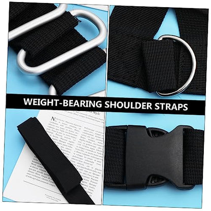 Balacoo 2pcs Sled Harness Weight-Bearing Shoulder Straps Resistance Training Belt for Strength and Speed Training Fitness Equipment for Athletes