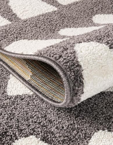 Rugs.com Whimsy Kids Collection Rug – 5x8 Dark Gray Medium-Pile Rug Perfect for Bedrooms, Dining Rooms, Living Rooms - color: Dark Gray, size: 5 x 8 Feet
