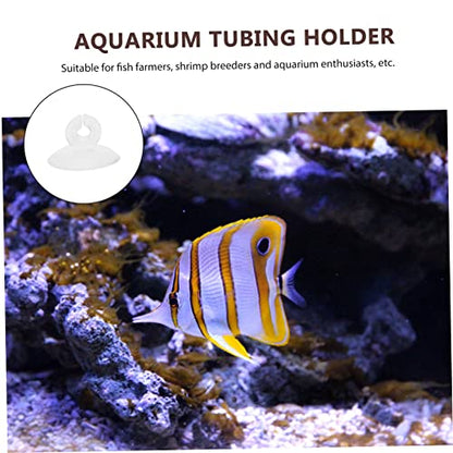 BESPORTBLE 25pcs Aquarium Cup Airline Tubing Holder Sturdy Clips for Air Pump Tubing Easy to Use Strong for Fish Tanks and Aquariums