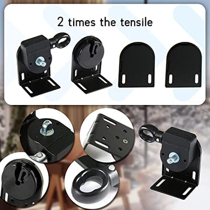 Roller Blind Installation Bracket Replacement Parts - color: Black