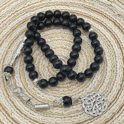 [Njdkadey] Exquisite Religious Gift Tasbi Bracelet with 45 Beads Rosary Beads Hand Chain Tasbi Religious Eid Gift Rosary Beads Bracelet