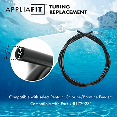 AppliaFit 8-Feet Tubing Compatible with Pentair R172023 for Pentair Rainbow Chlorine/Bromine Feeders (2-Pack)