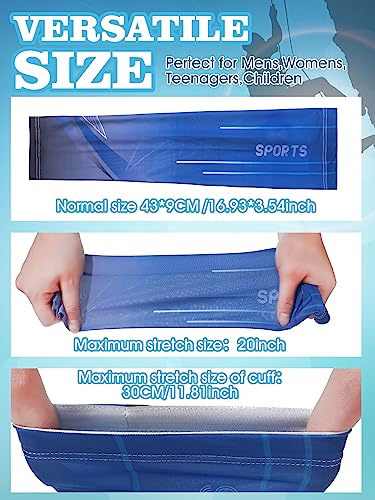 Tisancy 10 Pairs Sun Protection UV Arm Sleeves Cooling Anti Slip Compression Sleeves Sports Polyester Cycling Covers - size: Medium, style: Plain Style