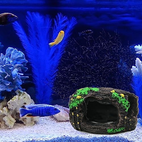 Aquariums BarrelHouse Underwater Decorations Fish Tanks Ornament Shelter Cave Hideaway House for Freshwater Saltwater
