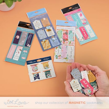 With Love Magnetic Bookmarks: Amazing Teacher (Bookmark Set of 6) | Teacher Appreciation Gifts, Small Magnets, Page Markers - Books, Bibles, Fridge Magnets, Teacher Gifts, Book Lovers, Floral - color: Amazing Teacher (Set/6, Sm)