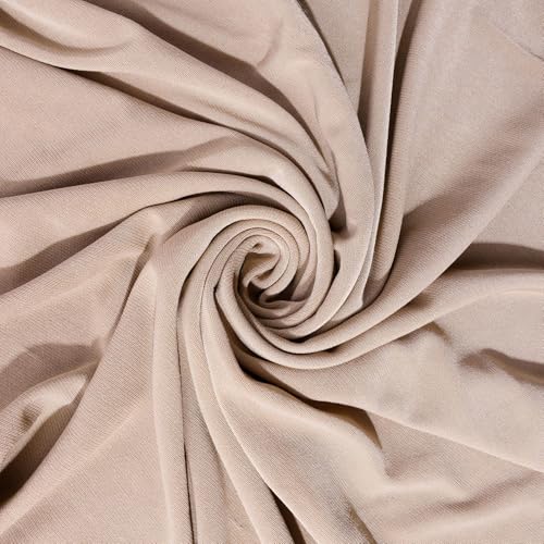 Ready To Wear Hijab For Women Instant Turban Stretch Soft Muslim Scarf For Prayer Long Hijabs Islamic Jersey Abaya - color: Khaki