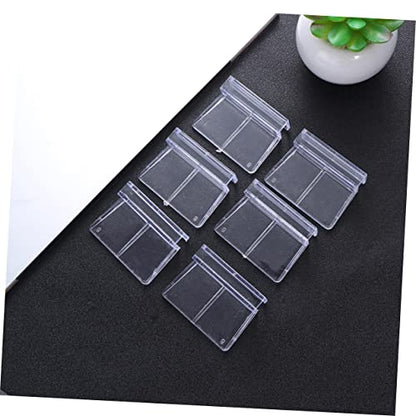 POPETPOP 2sets Fish Tank Cover Holders Aquarium Support Frame Plastic 5-6mm Glass Tank Secure Fit 20pcs*2