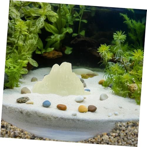 LIOOBO Fish Tank Decoration Stones Luminous Gravel Zen Garden Rocks Miniature Landscape Decor