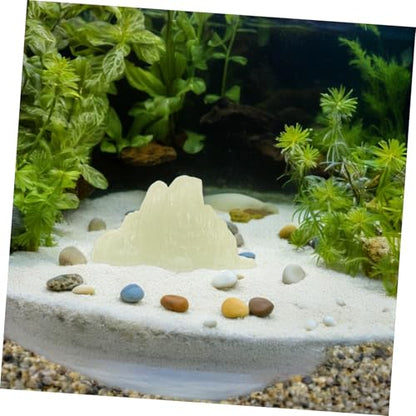 LIOOBO Fish Tank Decoration Stones Luminous Gravel Zen Garden Rocks Miniature Landscape Decor