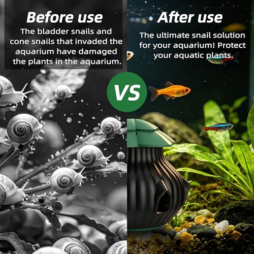 Reusable Aquarium Snail Trap, Safe Snail Catcher Tool, Harmless to Fish, Shrimp and Other Aquatic Creatures in Fish Tank
