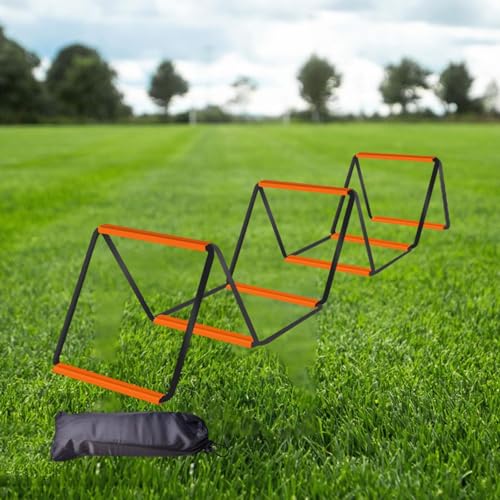 Qianly Agility Ladder, Speed Ladder, Foldable Portable Football Footwork Ladder, Agility Training Equipment for Workout, 8 Grids with Bag