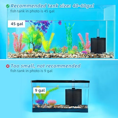 AQUANEAT Aquarium Bio Sponge Filter Breeding Fry Betta Shrimp Nano Fish Tank (Large up to 60Gal) - size: Large up to 60Gal
