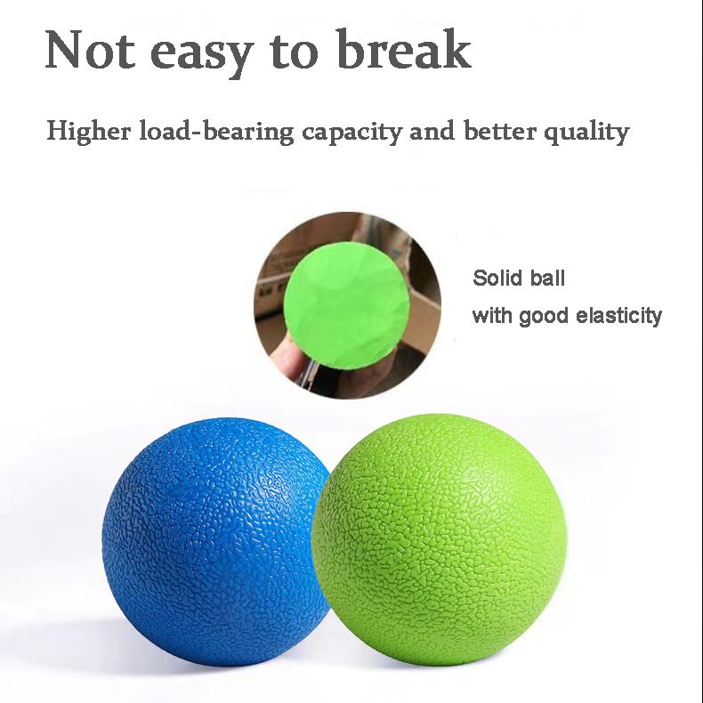 5.9mm Massage Ball – High-Density Myofascial Release Tool for Yoga, Muscle Recovery & Trigger Point Therapy – Portable Deep Tissue Massager for Back, Neck, Feet (Green) - color: Green