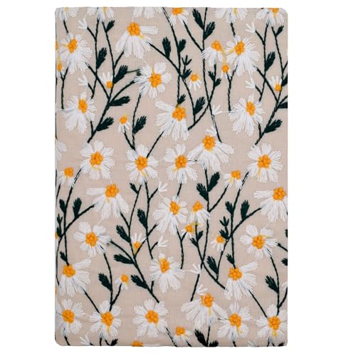 BLBMH 6.5x9.5 Bible Cover with Bookmark | Non-Stretch Fabric Book Cover for Hardcover/Paperback | Privacy Reading Gift for Women - Daisy2 - color: Daisy 2, size: 9.5in