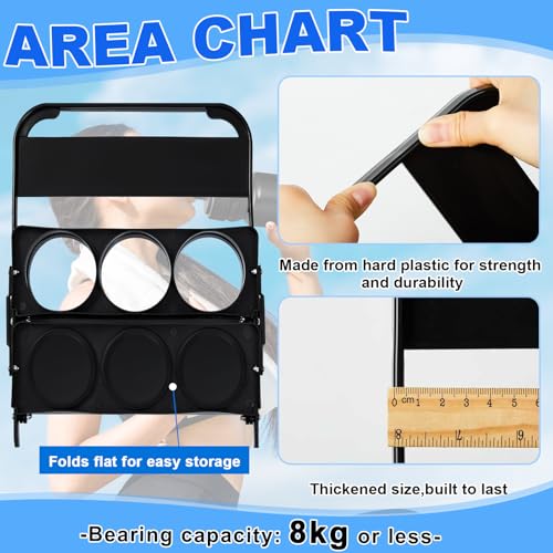 Suclain Water Bottle Carrier with 20 Oz Bottles and Stickers Plastic Wide Mouth Sports Water Bottle Squeeze Team Bottles with Black Lid for Fitness Bike Gym(14 Pcs,Grey) - color: Grey