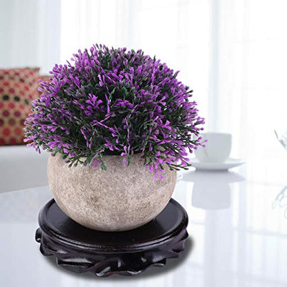 Home Display Wooden Fish Tank Round Base Stand Vase Plant Fish Tank Stone Buddha Pedestal, Aquarium Table Lamp Teapot Base, Stable Home Decoration Display Stand for Living Room Bedroom Display (2)