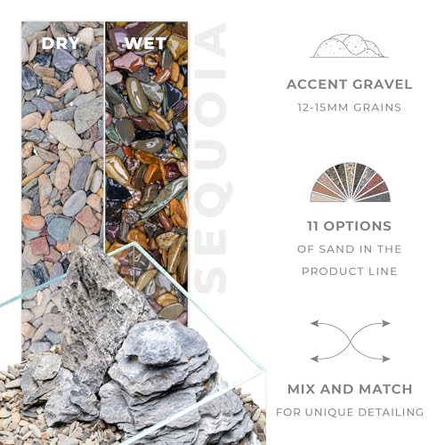 Ultum Nature Systems Controsand Sequoia Gravel (3L) - Small Pebbles for Fish Tank - Planted Aquarium Rocks - Fish Tank Substrate - Aquarium Pebbles - Versatile Fish Tank Stones - size: 3L
