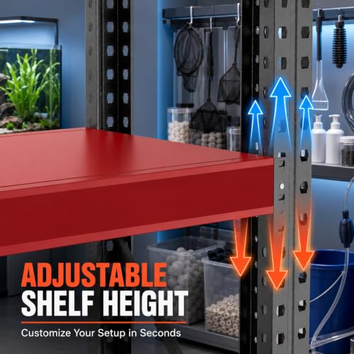 Heavy Duty Fish Tank Stand, Aquarium Terrarium Stand with 1500Lbs Capacity Per Shelf, Large Metal Utility Rack for Multiple Tanks, Garage and Basement, Black 3-Tier, 63.0" H×66.9" W×19.7" D - size: Heavy Duty 3-Tier, 63.0"H×66.9"W×19.7"D