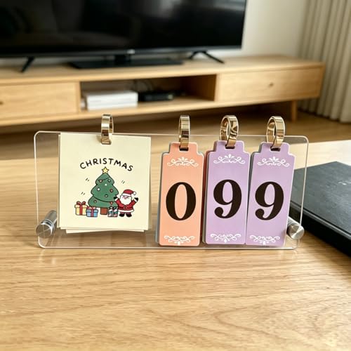 Countdown Calendar for Festivals,Days Left Tracker for Holidays, Birthdays, Anniversaries, Vacation, Goals,Retirement, wedding, Christmas, school out,mother'day,father'day,halloween,new years，Suitable for offices, homes, and schools