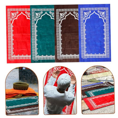 Cabilock Delicate Patterns Polyester Prayer Mat Islamic Prayer Rug for Women Men Boys and Girls Portable Muslim Rug