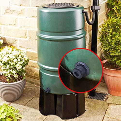 4 PCS Rain Barrel Bulkhead Fitting kit with Plugs and Hole Saw Tool, 3/4" (Inside Diameter is About 25mm) PVC Spigot Connector Kit for Rain Barrels Pools Aquariums (25mm ID Bulkhead 3/4") - size: 3/4" (Diameter 25mm)