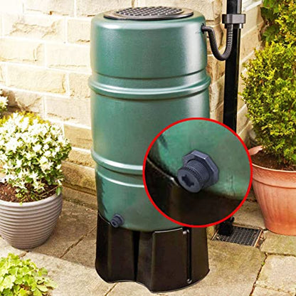 2 PCS Rain Barrel Bulkhead Fitting kit with Plugs and Hole Saw Tool, 3/4 Inch PVC Spigot Connector Kit for Rain Barrels Water Tanks Pools Aquariums Tubs (Bulkhead 3/4 Inch) - size: 3/4 Inch (Diameter 25mm)