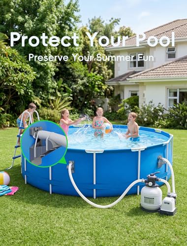 SHAPON 2Pcs Swimming Pool Pipe Holders, Above Ground Pool Accessories Compatible with Intex Pools, Pool Hose Support Bracket – Prevents Pipe Sagging for Pool Accessories | UV-resistant plastic, fits 0.95-1.75 in outlets, hook-on design, includes 5 zip tie