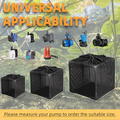 Fineday Pond Filter, 7" Fine Mesh Water Pump Barrier Bag Box Basket - size: 7 inch