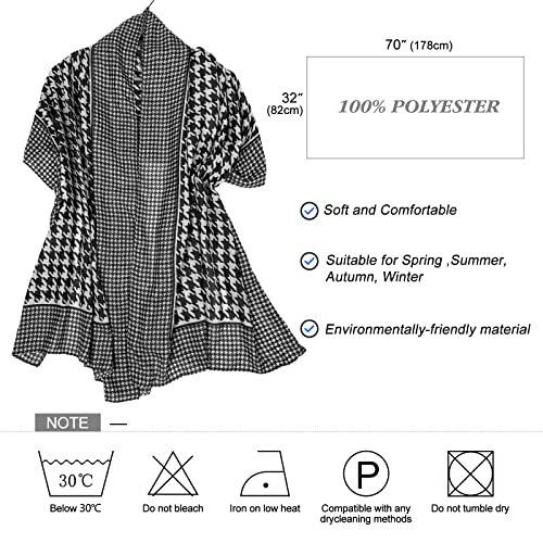 FINIZO Women's Fashion Scarves, Lightweight Cotton Blend Neck Scarves - color: 13