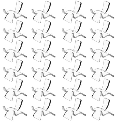 Bonsicoky 24 Pcs Acrylic Easel Display Stands, Small Size | Versatile Acrylic Holders, For Crystal Geodes, Rocks, Minerals, Treasured Collectibles
