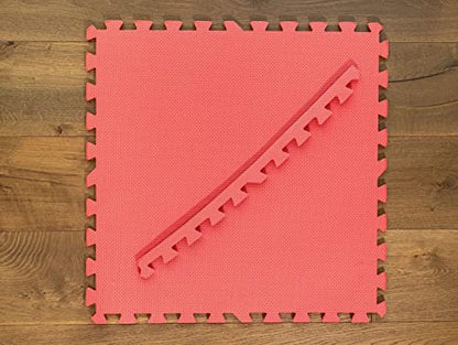 Square Brands Interlocking Foam Floor Tiles for MMA & Home Gym - Puzzle Foam Floor Mats | Exercise Mat Tiles - 3/8 - size: 240SQFT