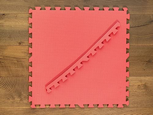 Interlocking Foam Floor Tiles From Square Brands for MMA | Gym Flooring | Puzzle Mat for Home Exercise | Play Mat Tiles | 3/8" - size: 144SQFT