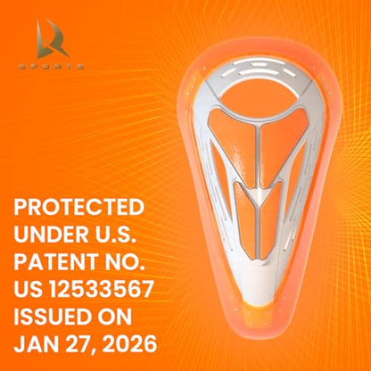 DRSPORTS Flex Cup D3O Impact Shield, Men’s Athletic Cup with Ergonomic Comfort, Groin Protector for Football, MMA, Boxing, Rugby and Baseball, Sports Protective Cup for High-Contact Training (XS–XL) - size: Medium