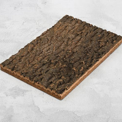 POPETPOP Reptile Cork Bark Background for Terrarium Natural Climbing Mat Decor for Gecko Tanks Safe Wear-Resistant Habitat Enhancement for Aquariums and Reptile Enclosures